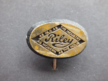 Riley motor-brommer logo the industrie goudkleurig